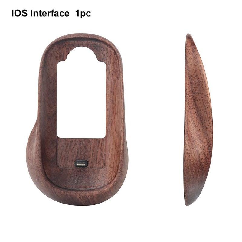 Mouse protective case for Apple Mac, Magic Mouse, solid wood base.